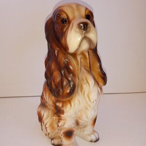 Vintage OLIMCO Ceramic Porcelain Spaniel Dog Figurine Made in Japan